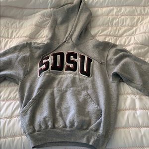 Gray SDSU hoodie